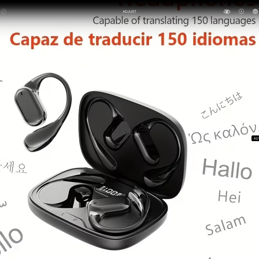 Giveaway Wireless Translation Earbuds with Charging Case - Black